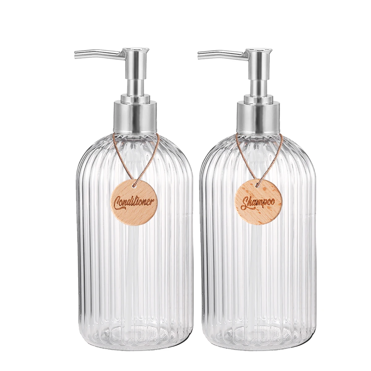 

Набор дозаторов для шампуня и кондиционера PET 500 мл 3 шт