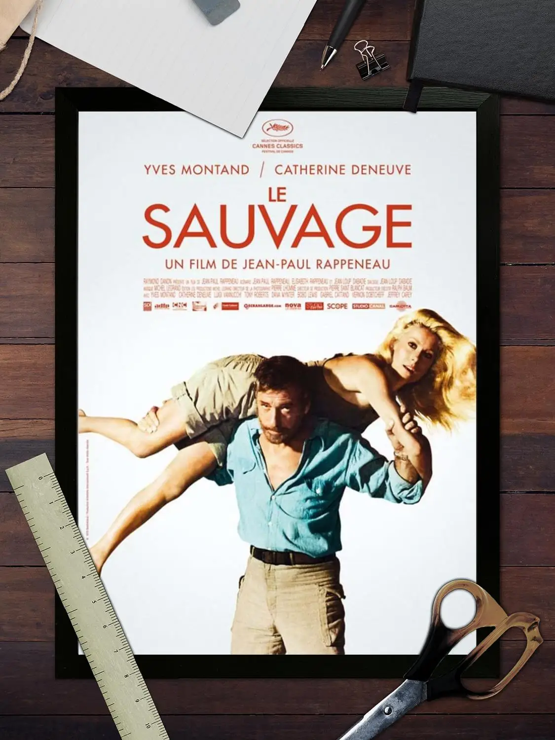 Плакат на холсте Yves Montand и настенное искусство печать с изображением современный