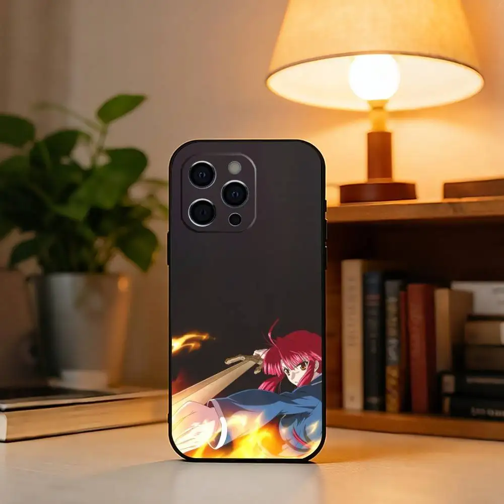 Фото Чехол для телефона F-Firebending A-Ayano K-Kannagi для iPhone 17, 16, 15, 14, 13, 12, 11 Plus, Pro Max и других моделей, мягкий черный чехол №3