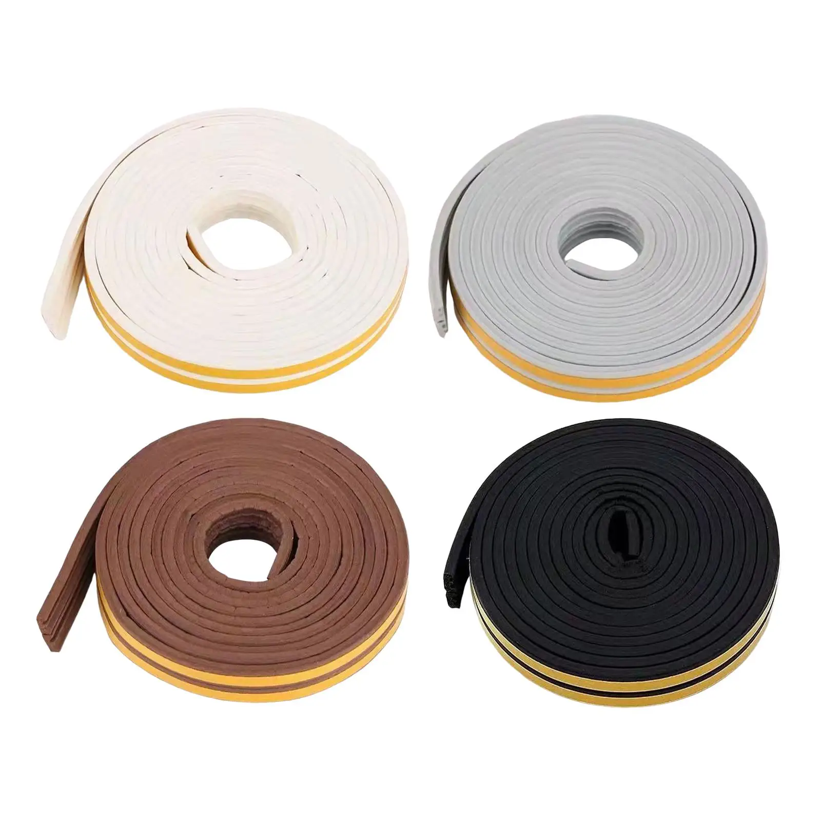 6 м самоклеящаяся пенопластовая резиновая уплотнительная лента для окон и дверей