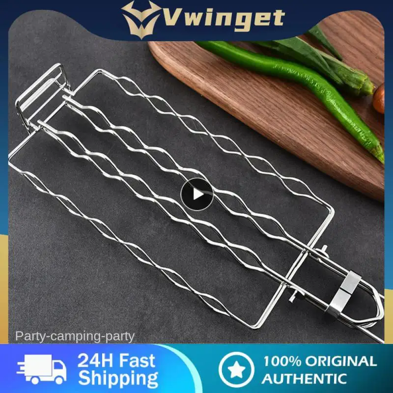 

5/8/10PCS Strong And Easy To Use Barbecue Grill Square Sausage Barbecue Net Not Easy To Hot Hands Barbecue Net Clip