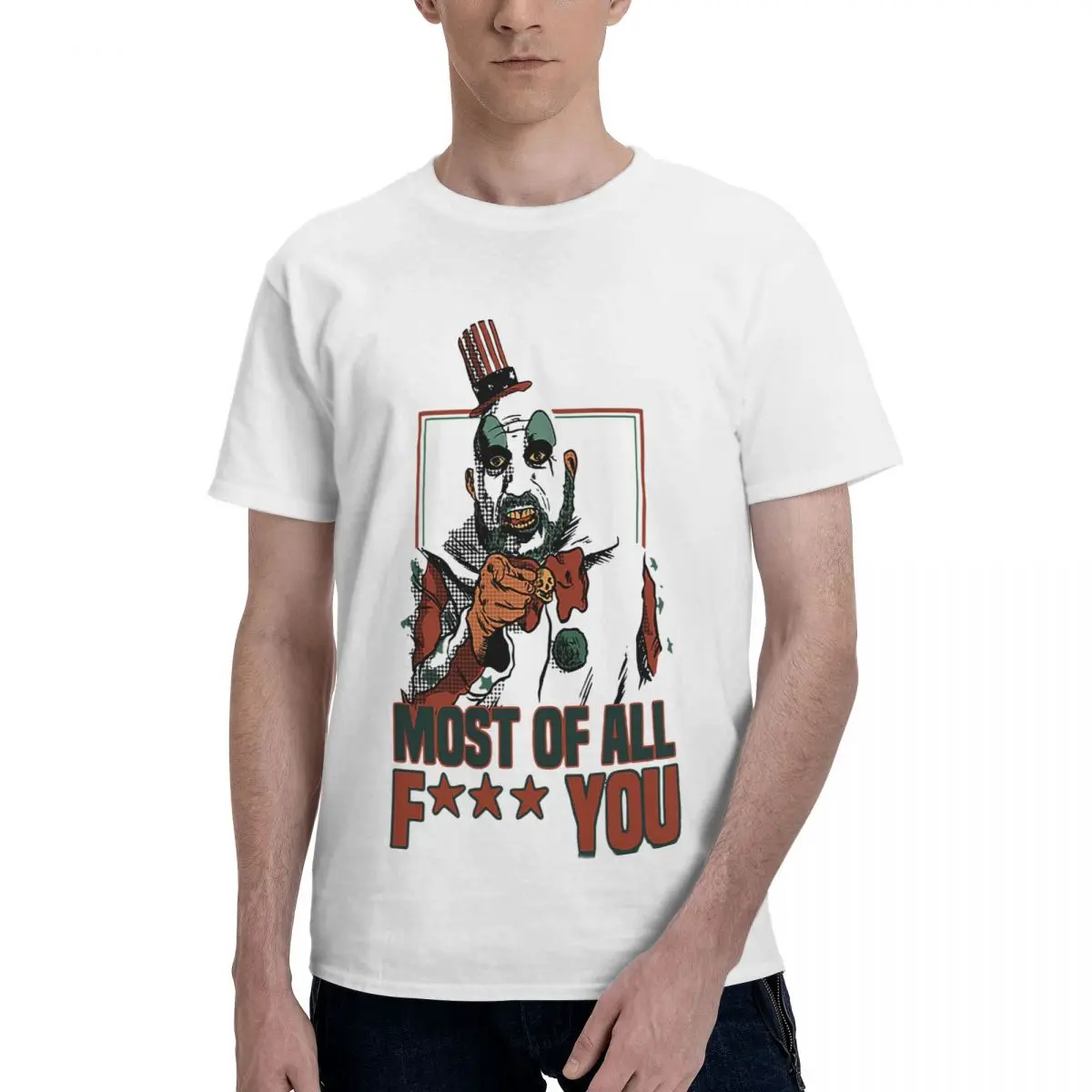 

Captain Spaulding Uncle Spaulding Classic Men's Fashion Tee Shirt Short Sleeve Crew Neck T-Shirt Cotton T-Shirt