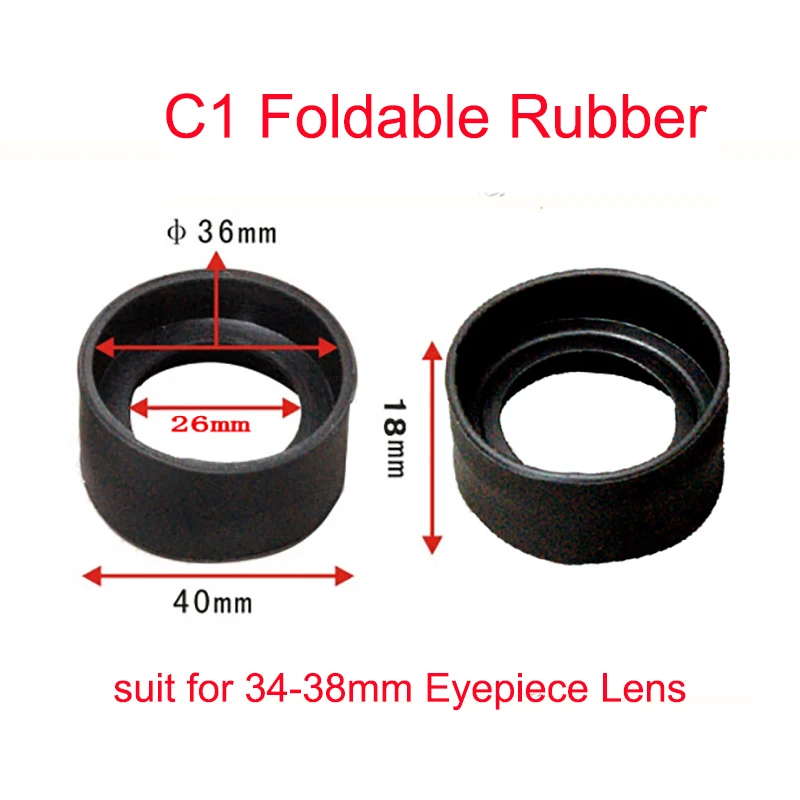 Microscópio Biológico Telescópio Monocular Binóculos em Borracha para Uso com Protetores Cilindros e Protetor dos Olhos Peças Microscópios
