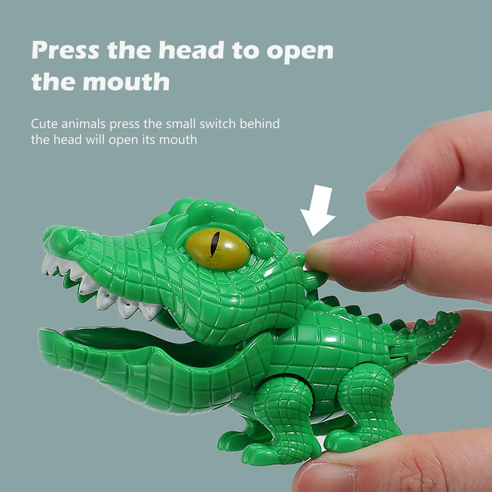 Интерактивное животное динозавр кусающий палец руки игры Пальчиковый