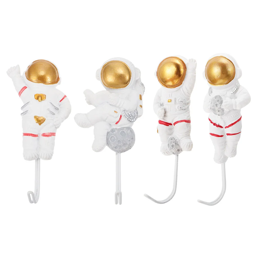 

4 шт. крючок для астронавта, настенный крючок без отверстий, шикарный липкий крючок