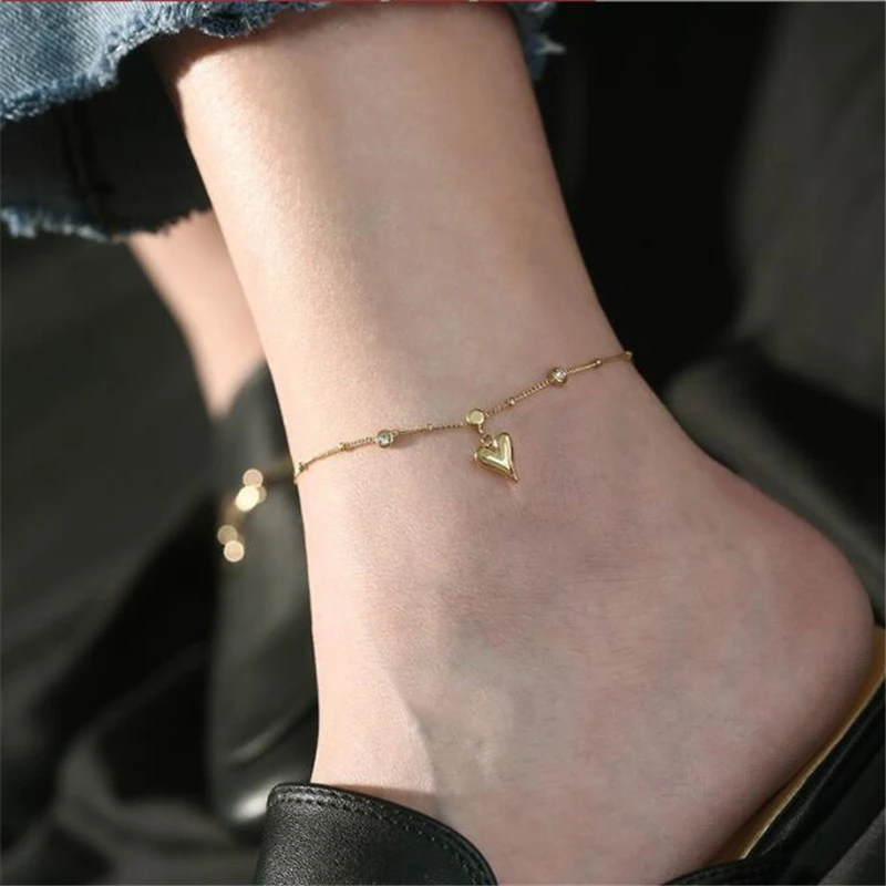 Браслеты на ногу женские с кристаллами ювелирные украшения для босых ног