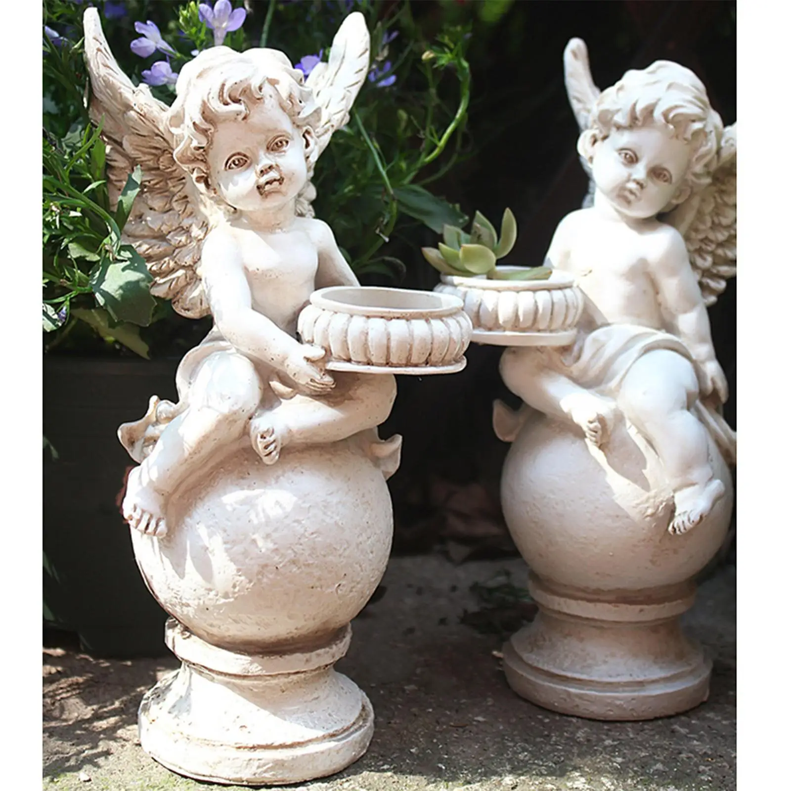 Cherub Sculpture Without Candle Tealight Holder For Condolence Love Bereavement Gift