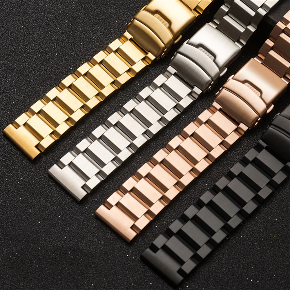 

18mm 19mm 20mm 21mm 22mm 23mm 24mm 25mm Quick Release Watchband Stainless Steel Bracelet Metal Wrist Belt Band Strap Accessories