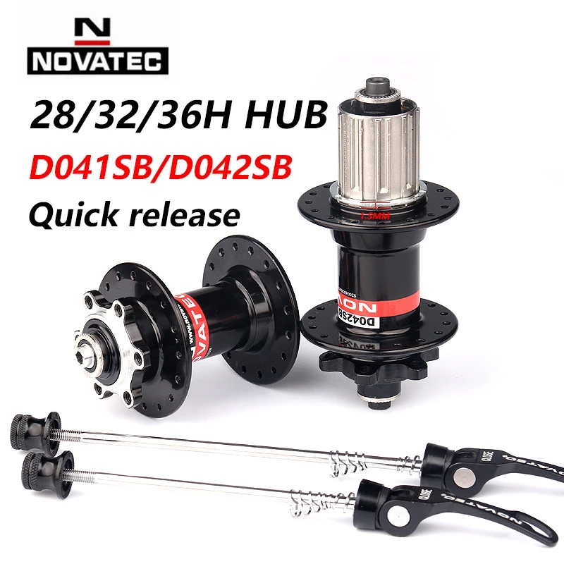 

Novatec D041SB D042SB Road Bike Disc Brake Hub 28/32/36H Stainless Steel Red Black Mountain Bicycle Bearing Hubs Cycling Parts