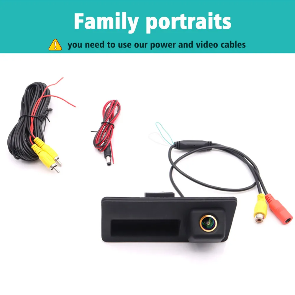 CCD HD Автомобильная камера заднего вида на ручке багажника для Audi A4 A5 S5 Q3 Q5 VW Golf Passat