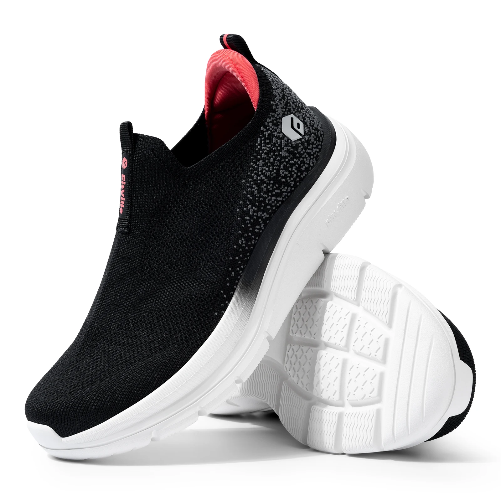 Женские кроссовки FitVille на толстой подошве прогулочные кеды легкие дышащие для