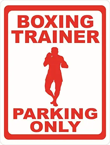 Винтажный металлический жестяной знак тренировочный боксерский тренажер для