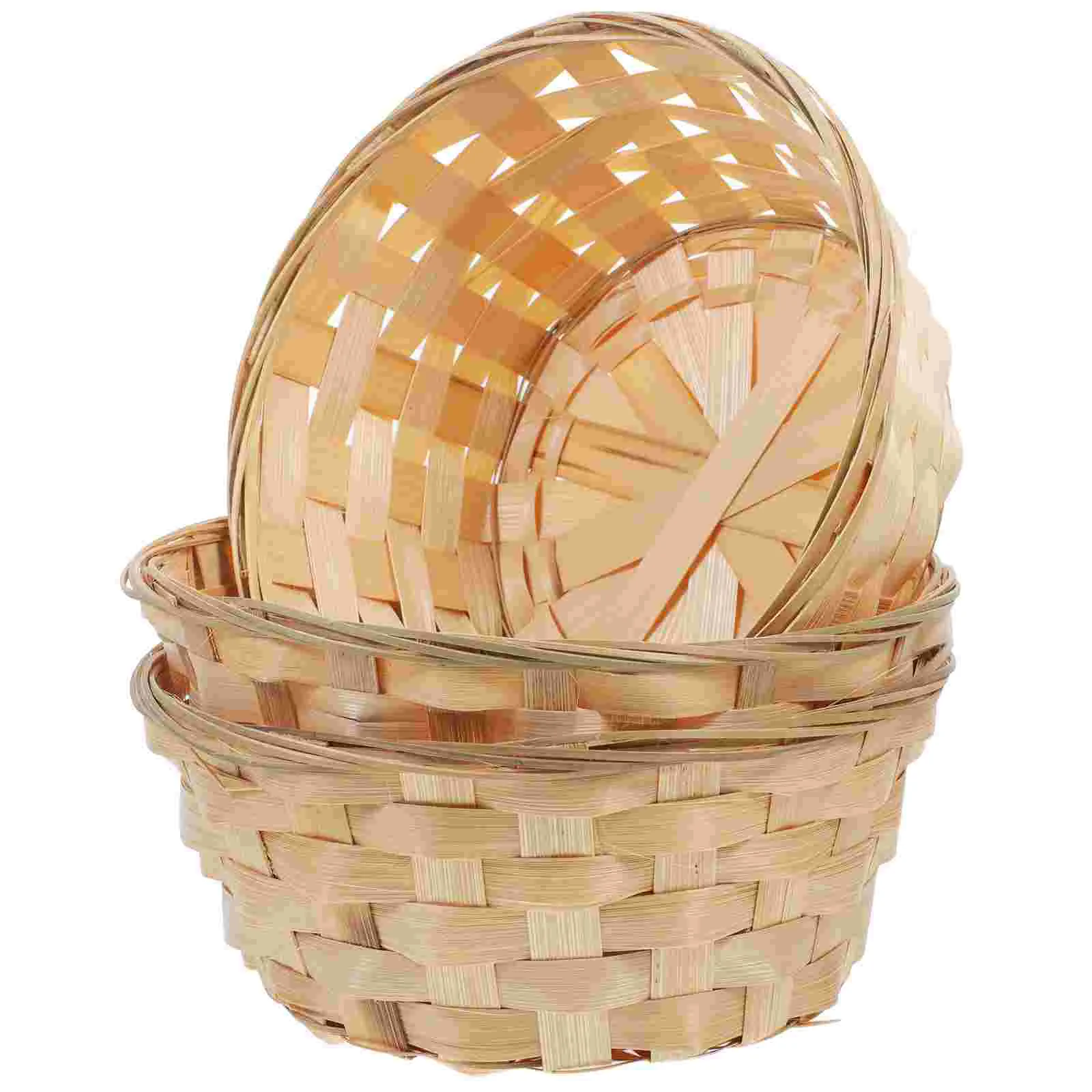 3-х шт. корзины из бамбукового плетения яиц домашние для хранения тканых куриных