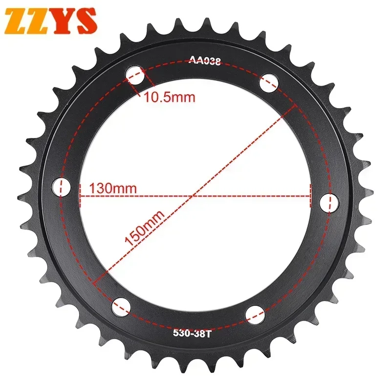 Зубчатая Задняя звездочка для Yamaha FZS600 FZS600S FZS600SP FZS Fazer 530 FZR1000 FZR1000R EXUP FZR 600