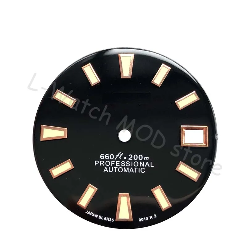 

Часы Seiko-watch 62mas, циферблат черного цвета с логотипом s, новый стиль, часы с батарейным блоком NH35, часы Skx007/009, черепаха, Абалон, 28,5 мм