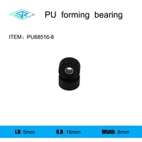 the manufacturer supplies polyurethane forming bearing pu68516 8 rubber coated pulley 5mm16mm8mm