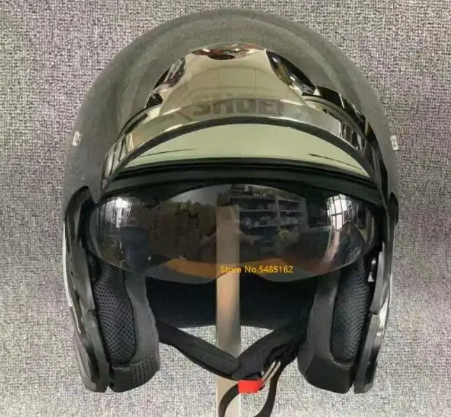 Новинка мотоциклетный шлем с открытым лицом Shoei J-круиз II адаптер цвет черный и