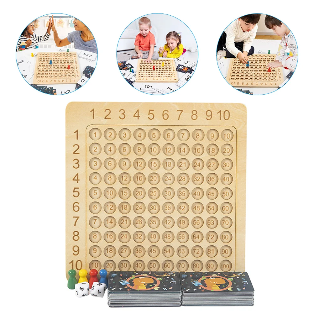 

Multiplication Table Teaching Aids Funny Board Kids Math Toy Tables Game Plaything Preschool Wooden Montessori educational Baby
