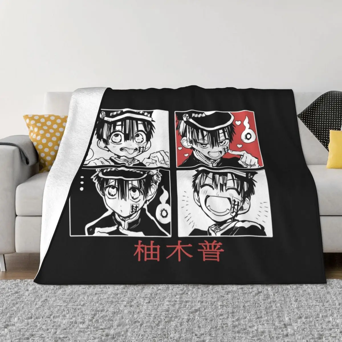

Jibaku Shounen Hanako Kun Retro Blankets Anime Wool Throw Blanket Summer Air Conditioning Personalised Lightweight Bedspreads