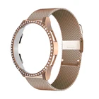 Алмазный защитный чехол, металлический браслет для Samsung Galaxy Watch 4 44 мм 40 мм Classic 46 мм 42 ммGalaxy Watch Active2 smartwatchband