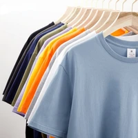 2022 summer brand short sleeve t shirt men cotton o neck tee tops high quality fashion solid color t shirt male