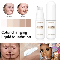 temperature changing complexion liquid foundation brightening color changing concealer maquillaje profesional primer makeup