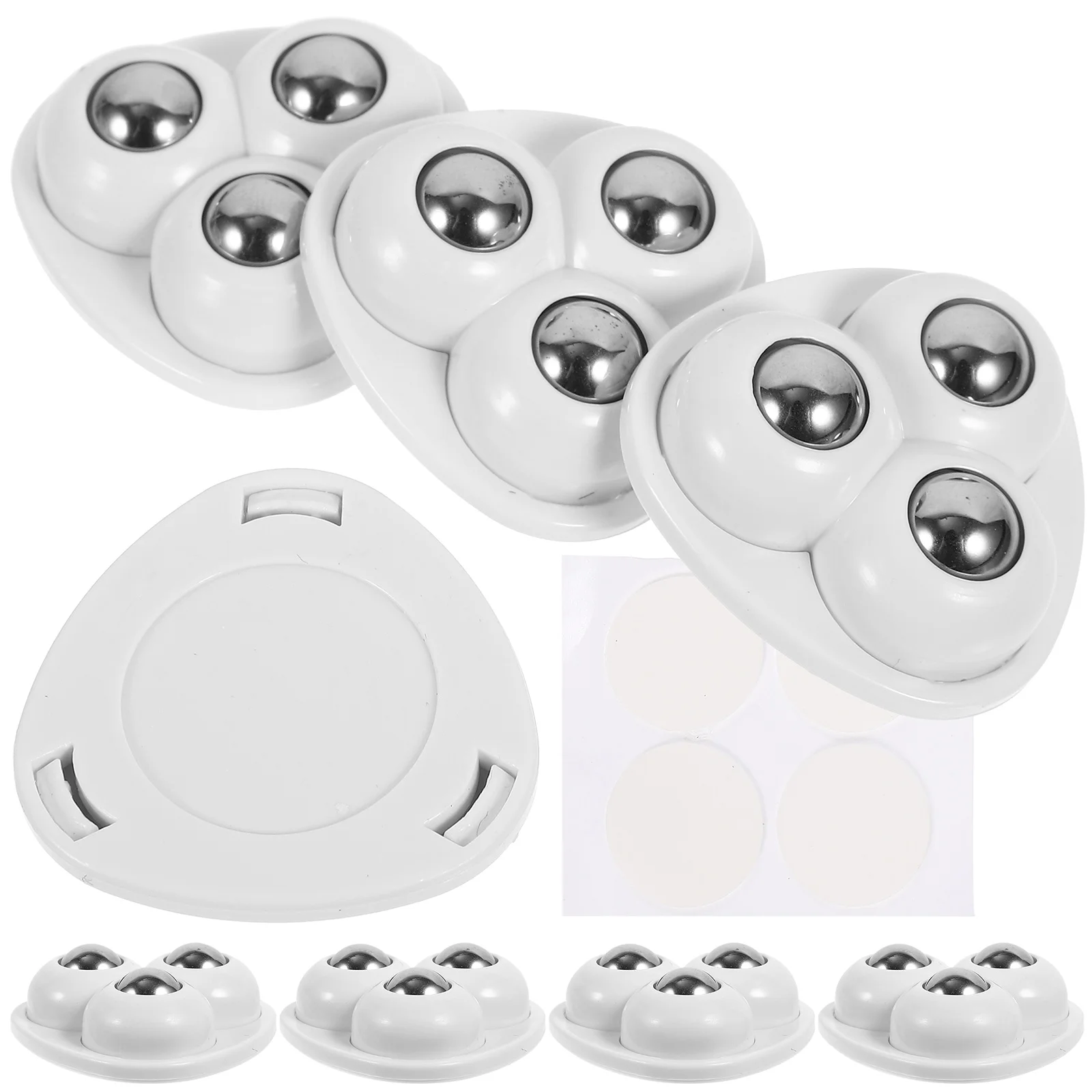 8 шт. паста универсальные колеса клейкие мини-ролики контейнеры для хранения