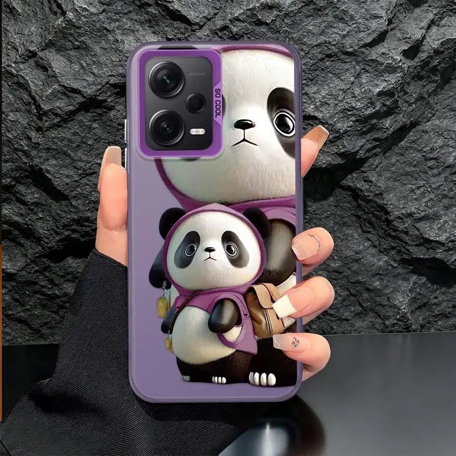 Фото Чехол для Xiaomi Poco C51 C50 F3 GT X3 NFC X3 Pro F4 X5, задняя крышка для телефона с рисунком панды №4
