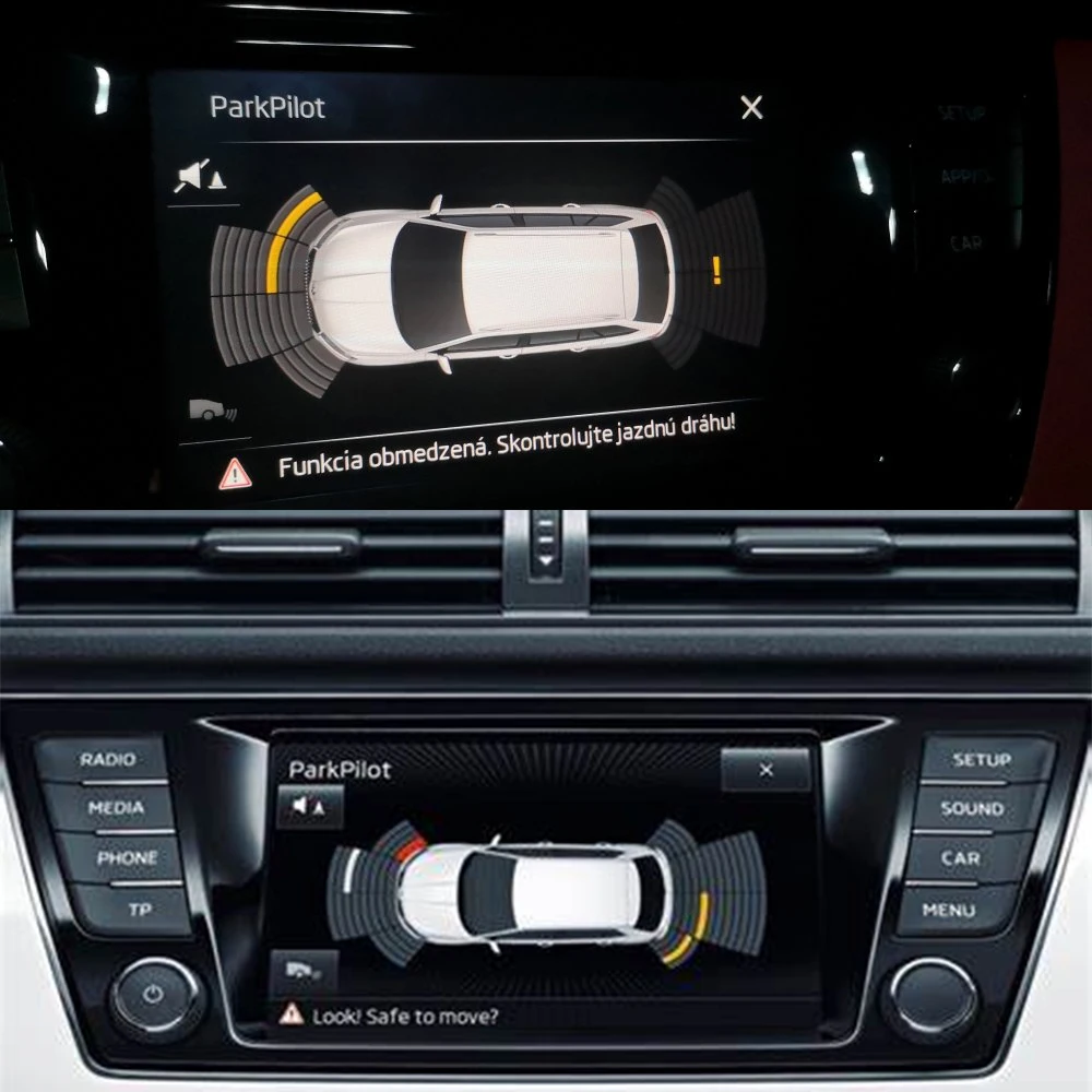 Система помощи датчику парковки OEM резервная радарная звуковая система для Skoda
