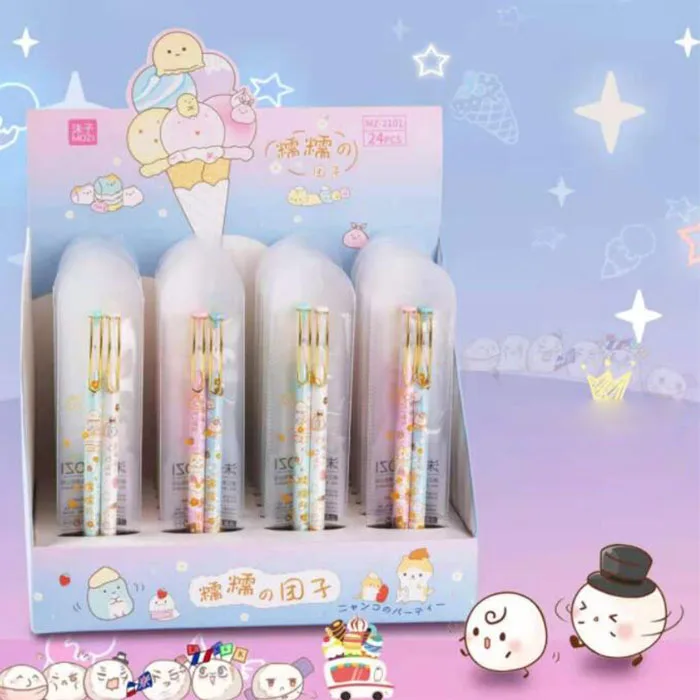 

Набор гелевых ручек 24 компл./лот Kawaii Sumikko Gurashi с зажимом, милая ручка 0,5 мм с черными чернилами, подарок, канцелярские принадлежности, офисные ...