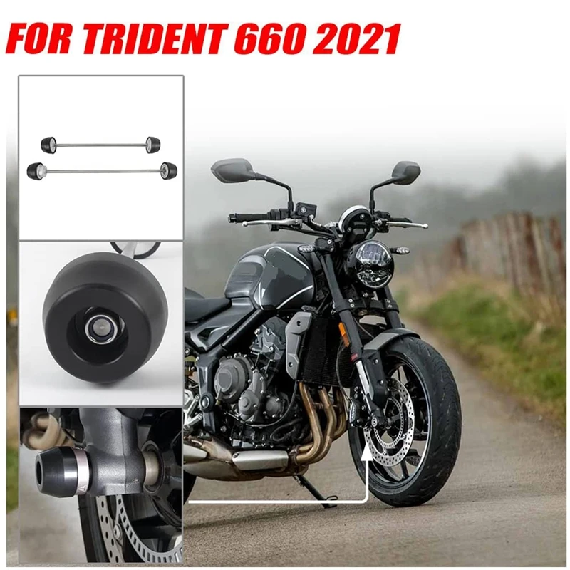 

Передняя Задняя ось, ползунок вилки, колесо, защита от падения, аксессуары для мотоцикла Triumph Trident 660 2021 2022