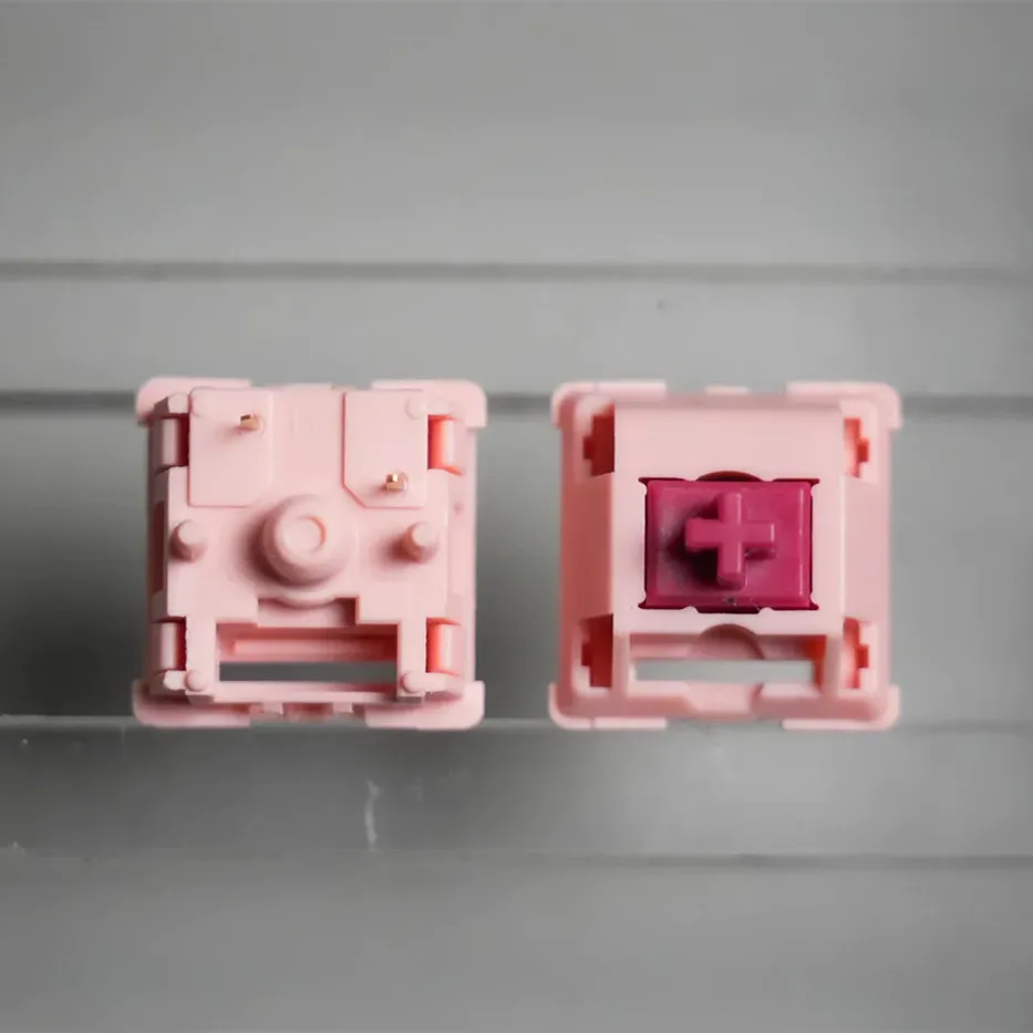 [В наличии] линейная Механическая Hi-Fi клавиатура sarokeys с клубничным, винно-красным переключателем, верхней крышкой, с помпоном, 21 мм, с удлиненной пружиной, 5pin