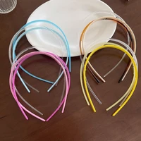 fashion candy color thin headband for women girls cute hairband female hair hoop simple headwear hair band accessories