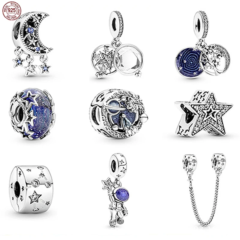 

Бусины-подвески в виде астронавта из серебра 925 пробы