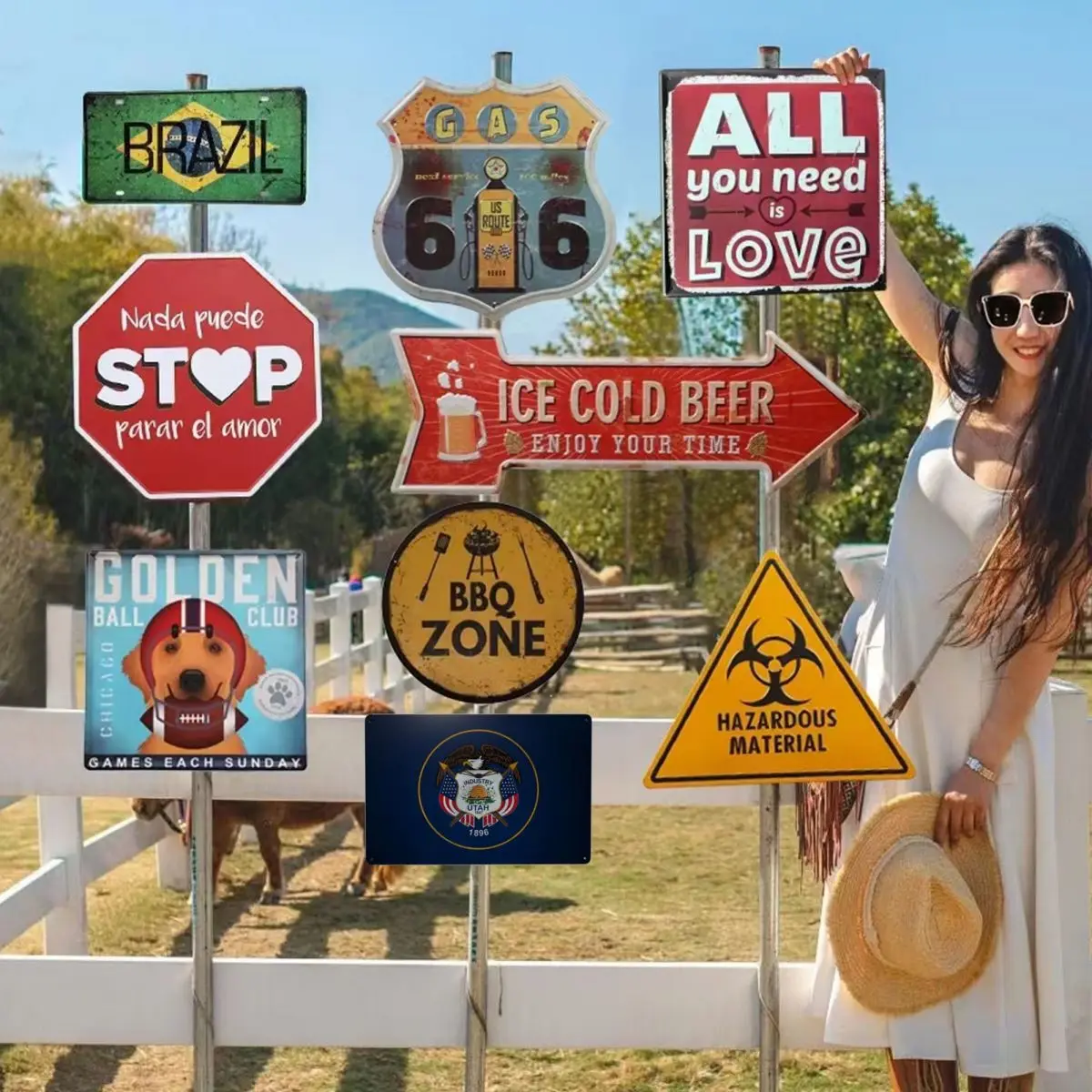 Металлическая жестяная вывеска с флагом Юты новинка винтажная табличка домашняя