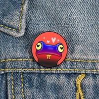 polyamorous frog cartoon pin custom cute brooches shirt lapel teacher tote bag backpacks badge gift brooches pins for women