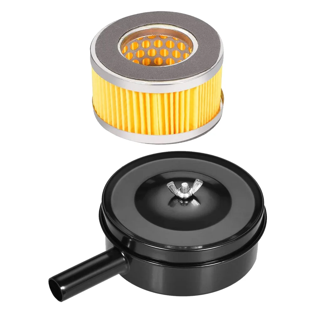 

2 Pcs Air Compressor Intake Muffler Filter Exhaust Regulator Metal Tool