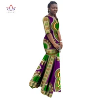 african dresses for women dashiki african print clothing half sleeve mermaid dress maxi party dress brw plus size 6xl wy406