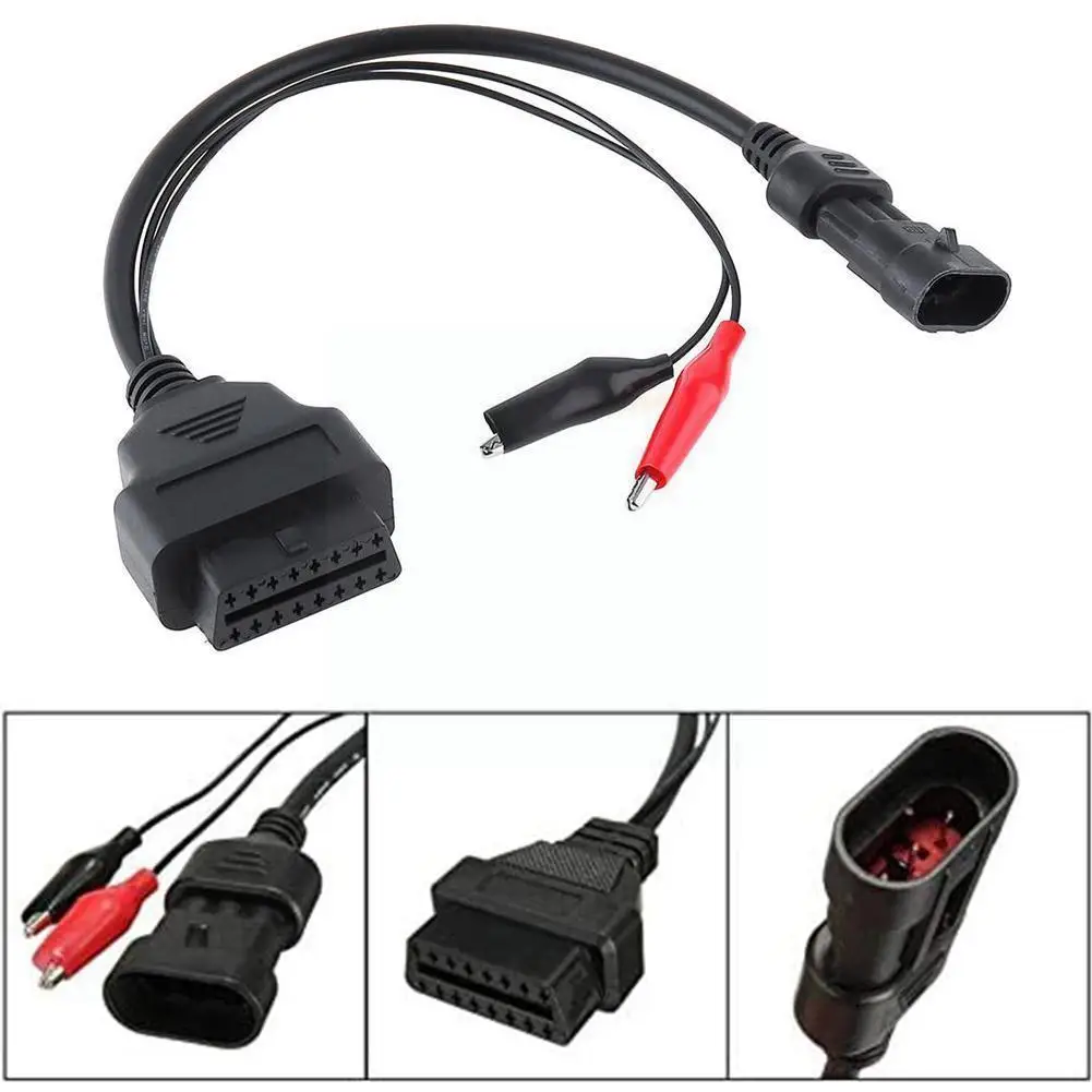 

3pin Obd Cable For For Lancia For Alfa Romeo 3 Pin Male To Obd 16pin Adapter Obd2 Obdii Dlc 16 Pin Female Diagnostic T G6n3