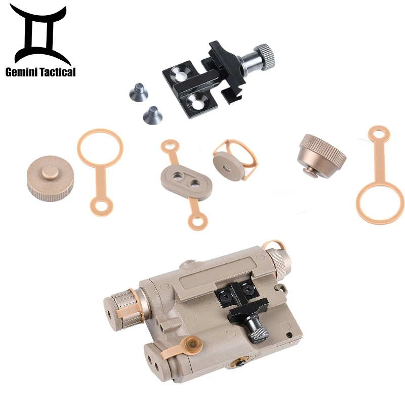 

Tactical PEQ-15 LA-5C Red Dot Laser Hunting Accessories Airsoft Picatinny Rail Mount Base Light Head Cover Battery Cover