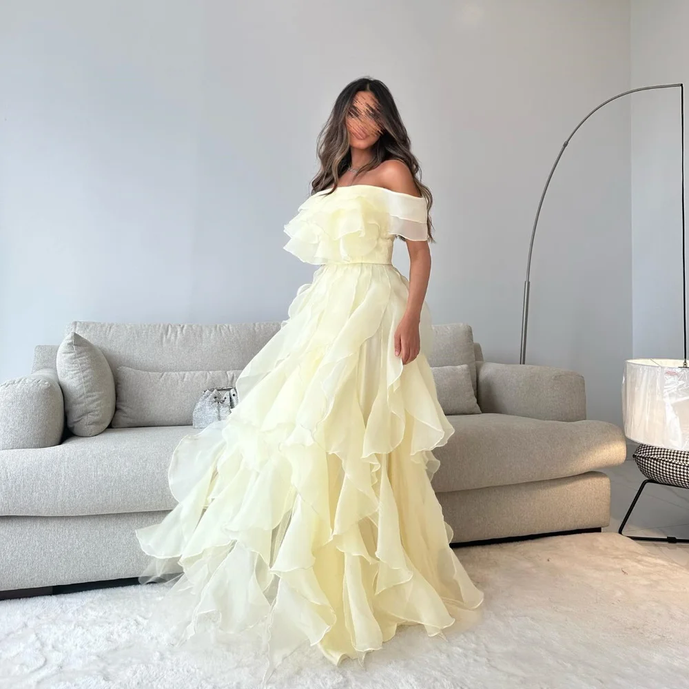 

Serendipity Summer Floor-Length A-Line Elegant Formal Occasion Off The Shoulder Evening Dress Party Gown for Sexy Women 2023
