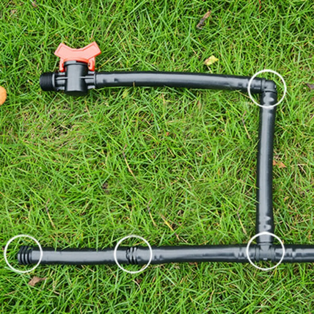 

Brand New Durable Practical Tee Connector Tubing 1/2in Water 16mm 20pcs Barb Black Fittings Garden Hydroponics