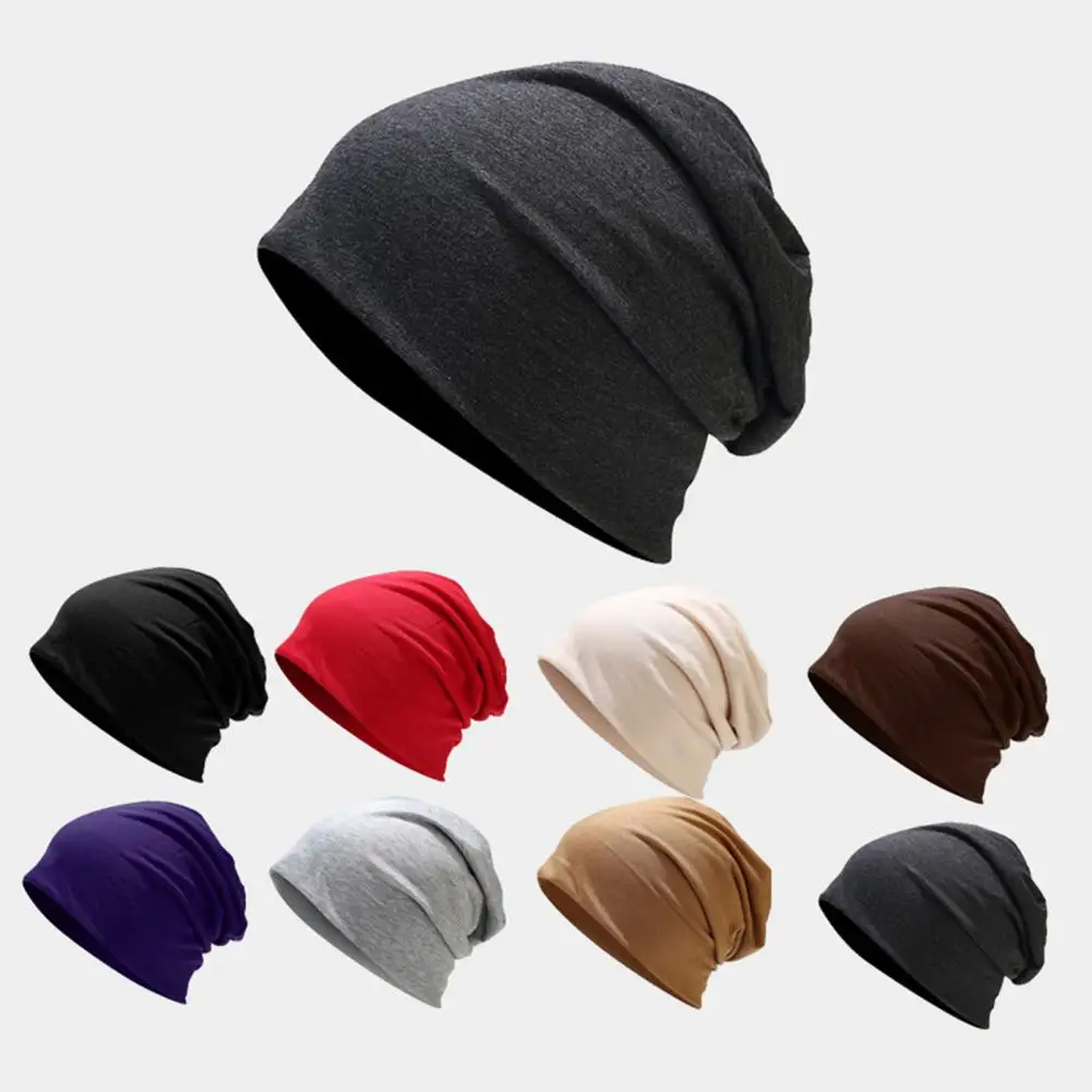 

Trendy Women Hat Breathable Skull Hat Baggy Unisex Male Ladies Adults Beanie Cap Keep Warm