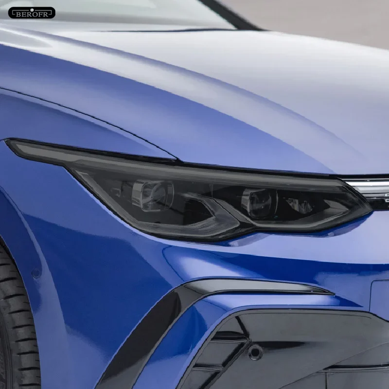 2 шт. Защитная затеняющая пленка для автомобильной фары дымчато-черная