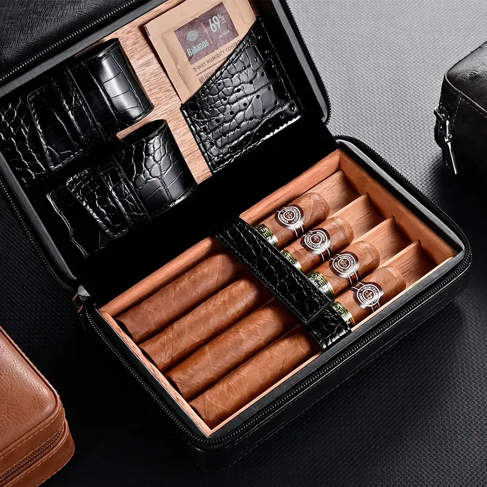 Портативный чехол для хьюмидора сигар CIGARLOONG роскошный дорожный вкладыш из