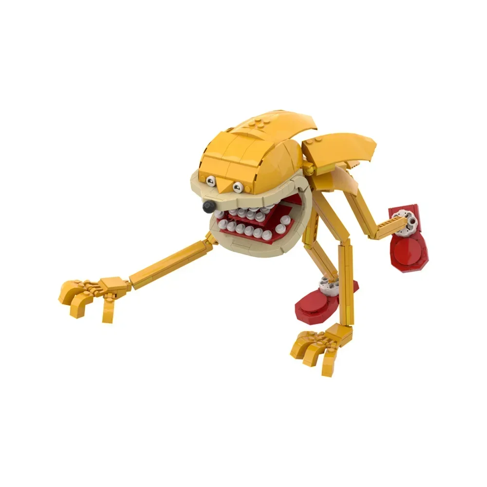 Фото Gobricks MOC Синий Ежик Соника Строительные Блоки Модель Ужасы Игра Синий Ежик Фигурка Сборка Кирпичи Подарок на Хэллоуин №4