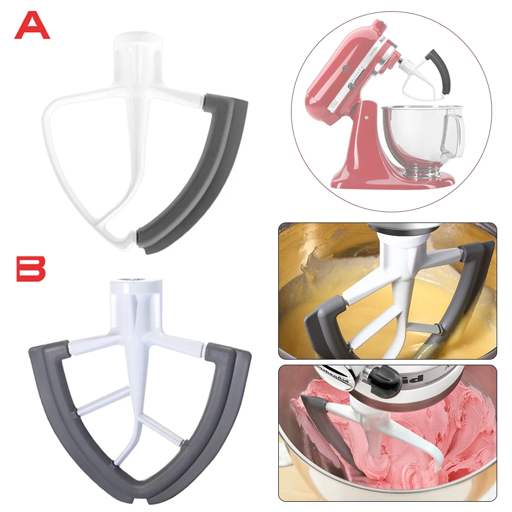 

Flex Edge Beater 4.5-/5-Quart for KitchenAid Tilt-Head Stand Mixer Wing Shape Flat Beater Mixer Blade with Bowl Scraper