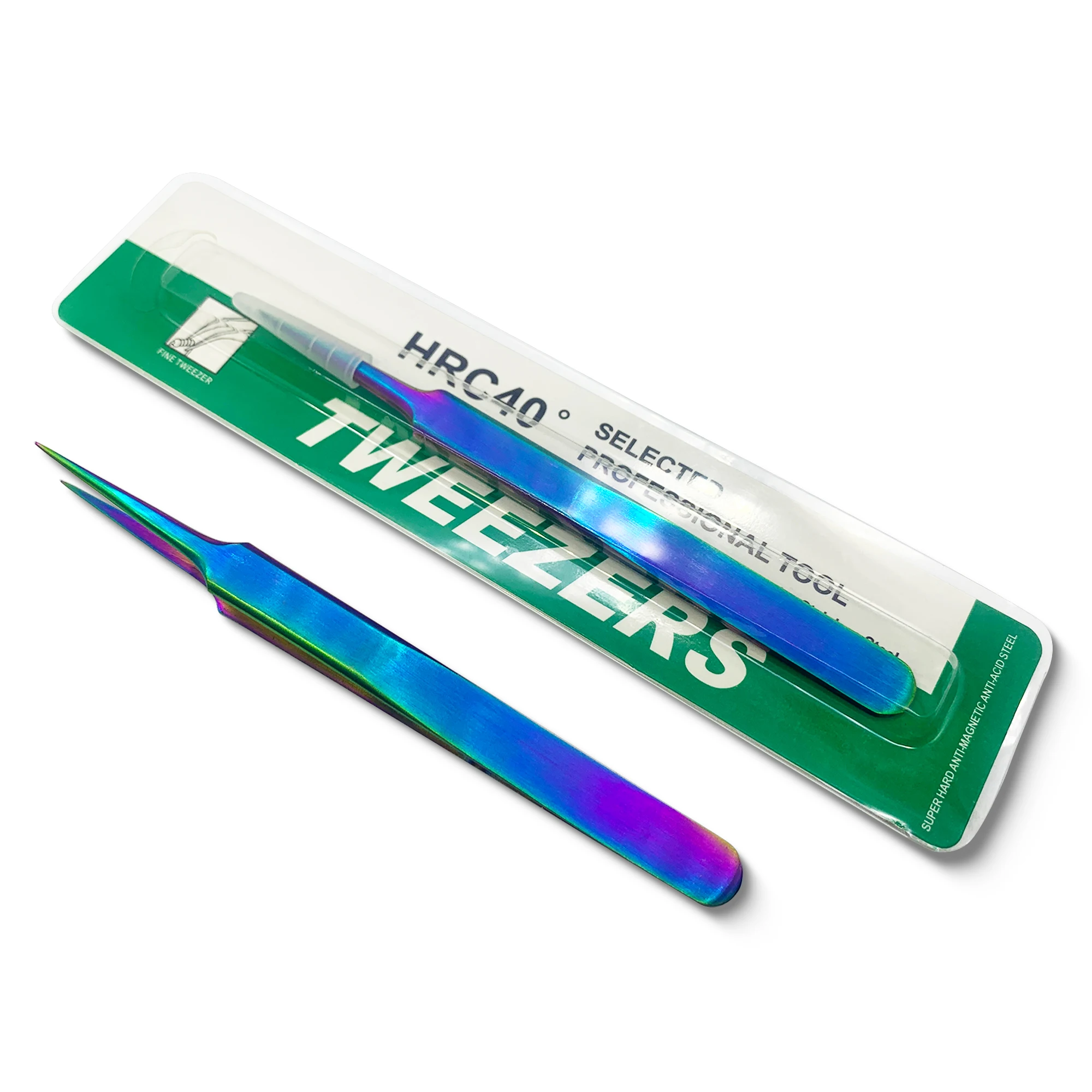 Пинцет для ресниц из нержавеющей стали антистатические принадлежности