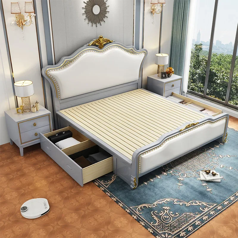 Двойная Минималистичная кровать для столовой многофункциональная уличная