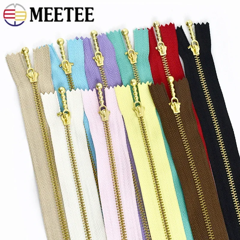 5 шт. Meetee 3 # Швейные металлические молнии 15/20/30/40 см сумка закрытая молния